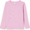 Noa Noa Mädchen Viskose T-Shirt Mauve Mist Rippenoptik-0