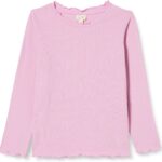 Noa Noa Mädchen Viskose T-Shirt Mauve Mist Rippenoptik-0