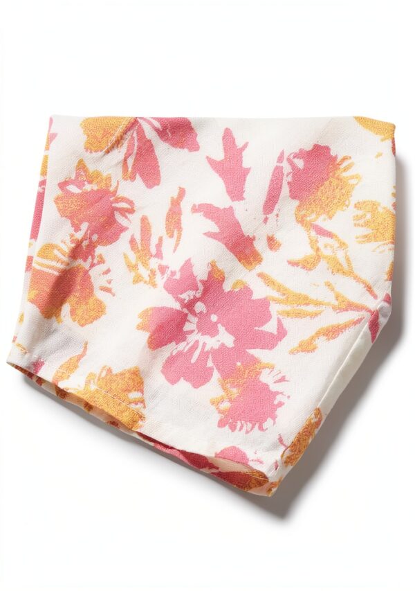 Mädchen Tanktop Noa Noa Baumwolle Blumenprint Rüschenärmel-3