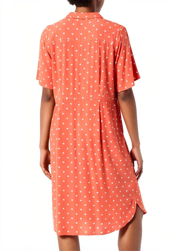 Noa Noa Damen Kurzarmkleid Print Red Sommer Casual-3