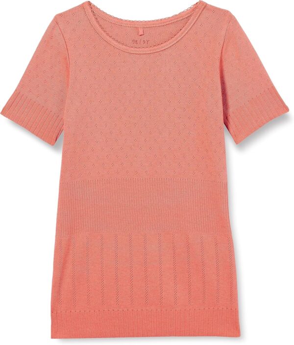 Noa Noa Mädchen T-Shirt Jersey Pointelle Faded Rose-0