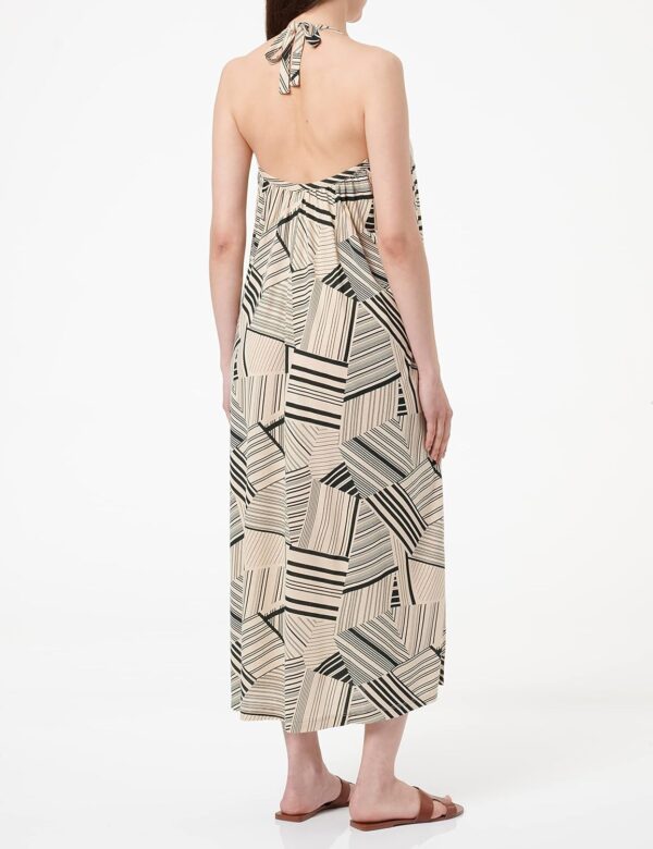 Noa Noa Damenkleid geometrisch gestreift mit Taschen-4