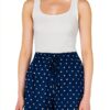 Noa Noa Damen Shorts Print Blue Bequem Freizeit-0