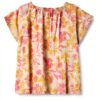 Mädchen Tanktop Noa Noa Baumwolle Blumenprint Rüschenärmel-2