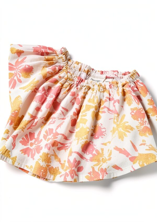 Mädchen Tanktop Noa Noa Baumwolle Blumenprint Rüschenärmel-1