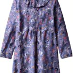 Mädchenkleid Noa Noa Print Blau Rose Elastisch Jersey-0