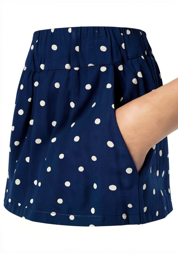 Noa Noa Damen Shorts Print Blue Bequem Freizeit-1