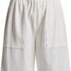 Noa Noa Damen Shorts elastischer Bund praktische Taschen-1