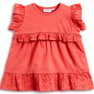 Noa Noa Kleid Baby Mädchen Kurzarm Kniebund Porcelain Rose-0