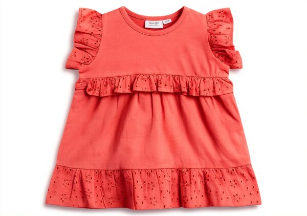 Noa Noa Kleid Baby Mädchen Kurzarm Kniebund Porcelain Rose-0