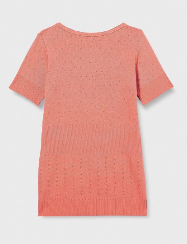 Noa Noa Mädchen T-Shirt Jersey Pointelle Faded Rose-2