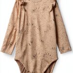 Noa Noa Body Jumpsuit Mädchen Print Beige Navy Rose Dawn-0