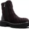 Botines Mujer Damen Stiefeletten Schwarz Leder Design-4