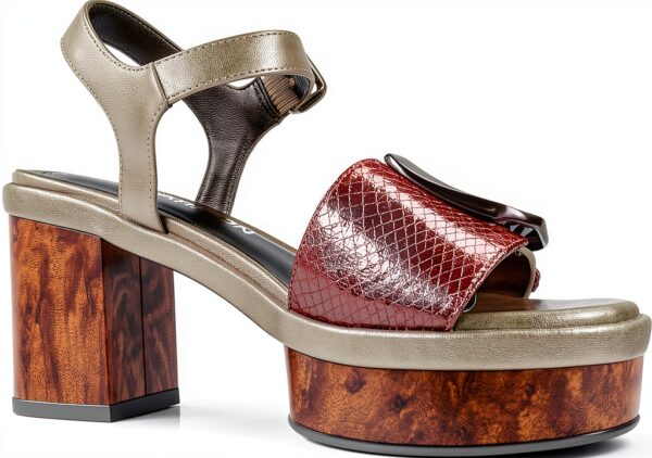 Sandalias Mujer Damen Silber Gold modisch bequem-4