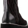 Botines Mujer Damen Stiefeletten Schwarz Leder Design-2