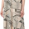 Noa Noa Damenkleid geometrisch gestreift mit Taschen-0