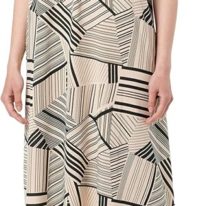 Noa Noa Damenkleid geometrisch gestreift mit Taschen-0