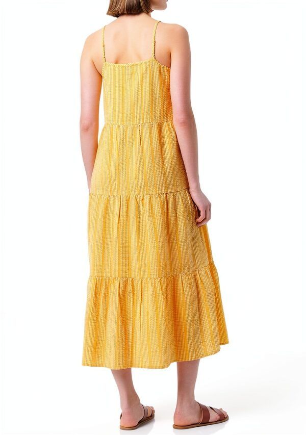 Strandkleid Noa Noa Damen gestaffelter Rock Träger-4