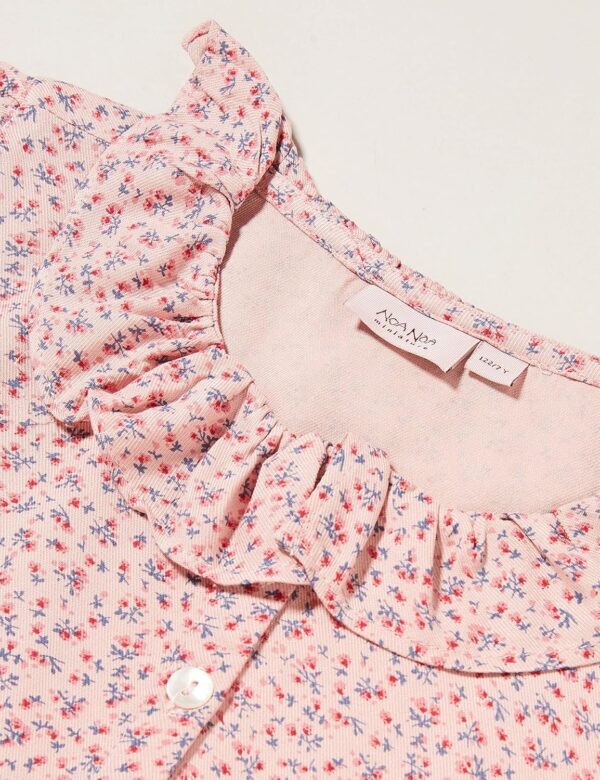 Noa Noa Mädchen Viskose Shirt Kurzarm Print Rosa-1