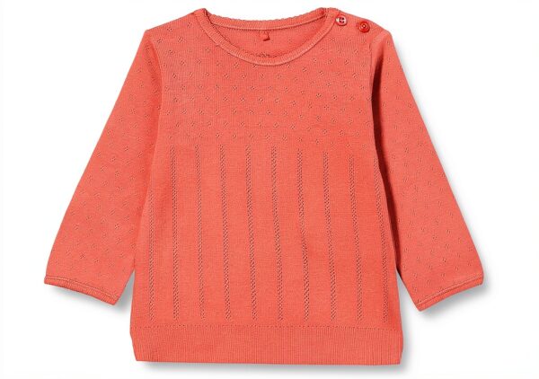 Noa Noa Baby Mädchen T-Shirt Jersey Pointelle Creme-0