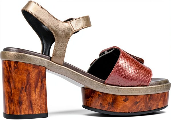 Sandalias Mujer Damen Silber Gold modisch bequem-3