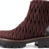 Botines Mujer Damen Stiefeletten Schwarz Leder Design-1