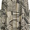 Noa Noa Damenkleid geometrisch gestreift mit Taschen-1
