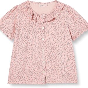 Noa Noa Mädchen Viskose Shirt Kurzarm Print Rosa-0