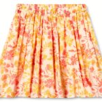 Noa Noa Mädchenrock Baumwolle Elastischer Bund Blumenprint-0