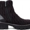 Botines Mujer Damen Stiefeletten Schwarz Leder Design-3