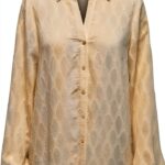 Only Noa Bluse Damen Viskose Nylon V-Ausschnitt Grün-0