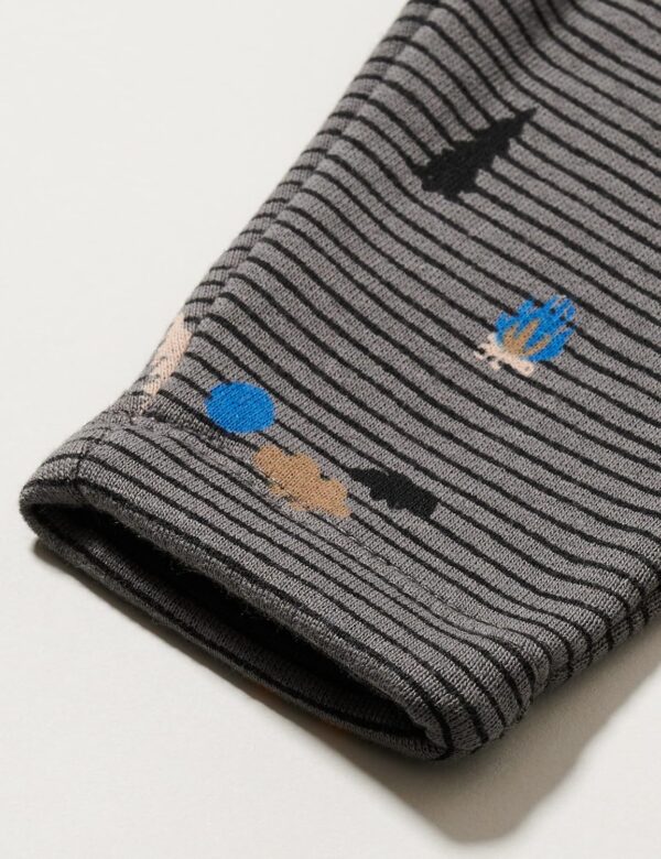 Noa Noa Baby Jungen Hose Print Blau Grau Soft Jersey-3