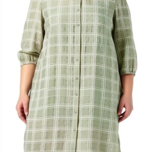 Noa Noa Damenkleid Langarm Knie lang Serenity Laurel Green-0