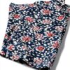 NOA NOA Mädchenkleid Blau Blumen Jersey Langarm-4