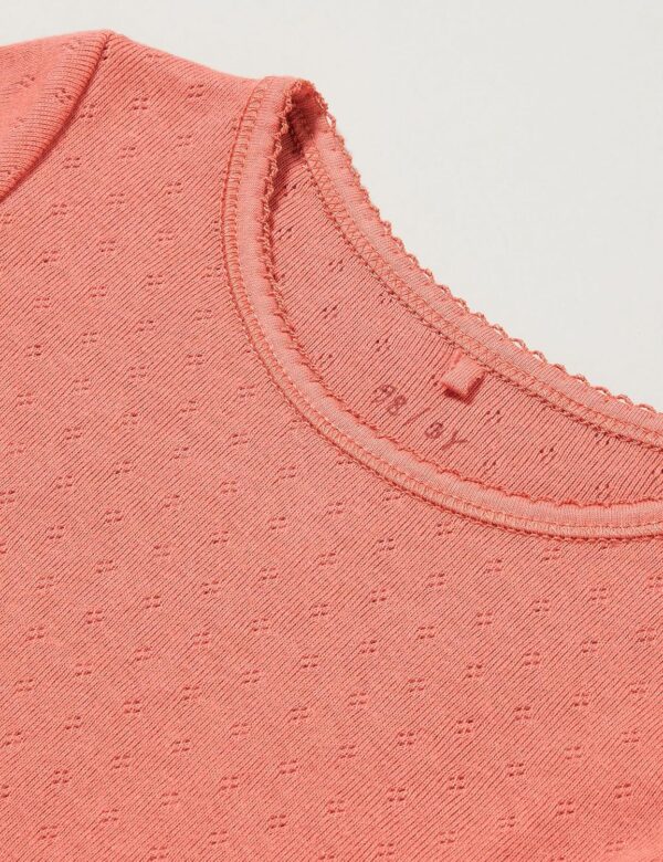 Noa Noa Mädchen T-Shirt Jersey Pointelle Faded Rose-1