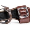 Sandalias Mujer Damen Silber Gold modisch bequem-6