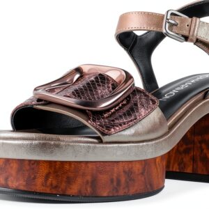 Sandalias Mujer Damen Silber Gold modisch bequem-0