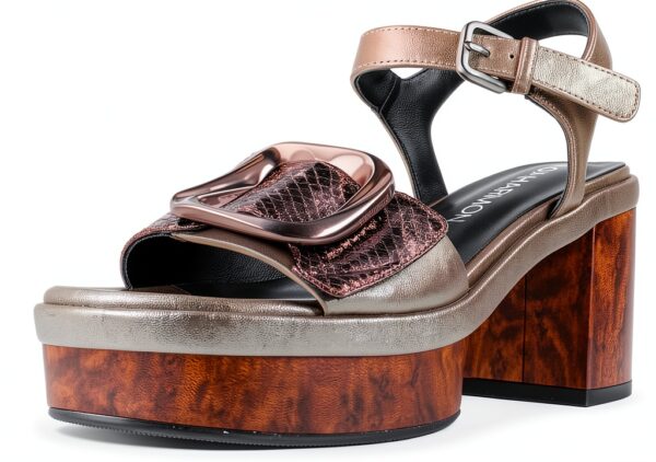 Sandalias Mujer Damen Silber Gold modisch bequem-0
