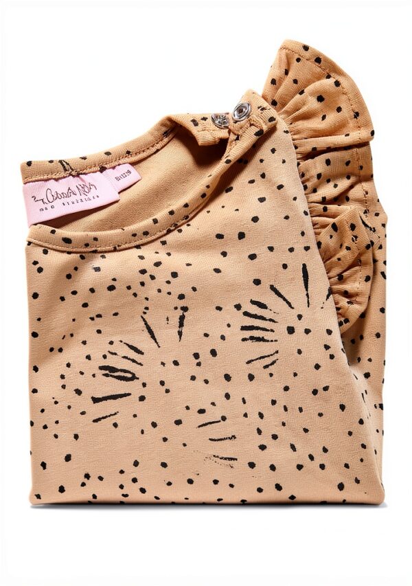 Noa Noa Body Jumpsuit Mädchen Print Beige Navy Rose Dawn-1