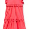 Mädchenkleid Noa Noa Kurzarm Kniebund Porcelain Rose-2