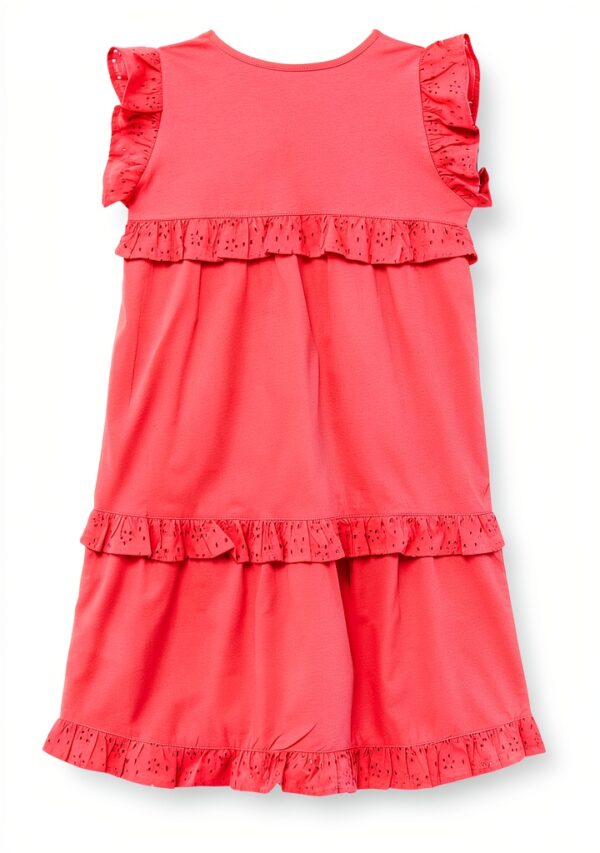 Mädchenkleid Noa Noa Kurzarm Kniebund Porcelain Rose-2