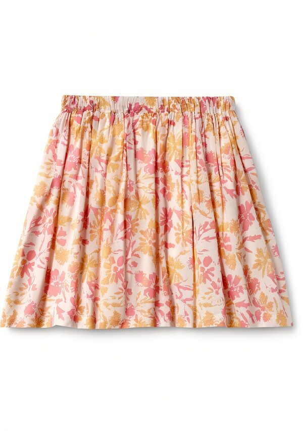 Noa Noa Mädchenrock Baumwolle Elastischer Bund Blumenprint-2