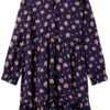 Noa Noa Mädchenkleid Viskose Blumenprint Elastikbund-0