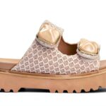 Noa Harmon Damenschuhe Beige Leder Sommer Größentipps-0