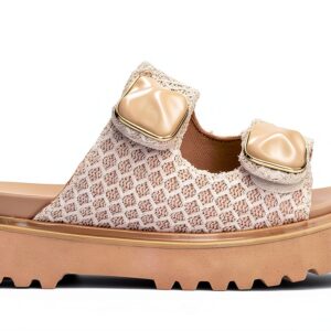 Noa Harmon Damenschuhe Beige Leder Sommer Größentipps-0