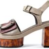 Sandalias Mujer Damen Silber Gold modisch bequem-1