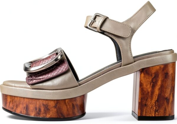 Sandalias Mujer Damen Silber Gold modisch bequem-1