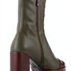 NOA HARMON Damenstiefel mit Nieten Plattform Grün Größe 39-2