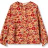 Noa Noa Bluse Mädchen Viskose Bluse Blumenprint Knopf-0