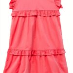 Mädchenkleid Noa Noa Kurzarm Kniebund Porcelain Rose-0